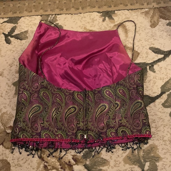 Cache Paisley Print Crop Top - Picture 2 of 4